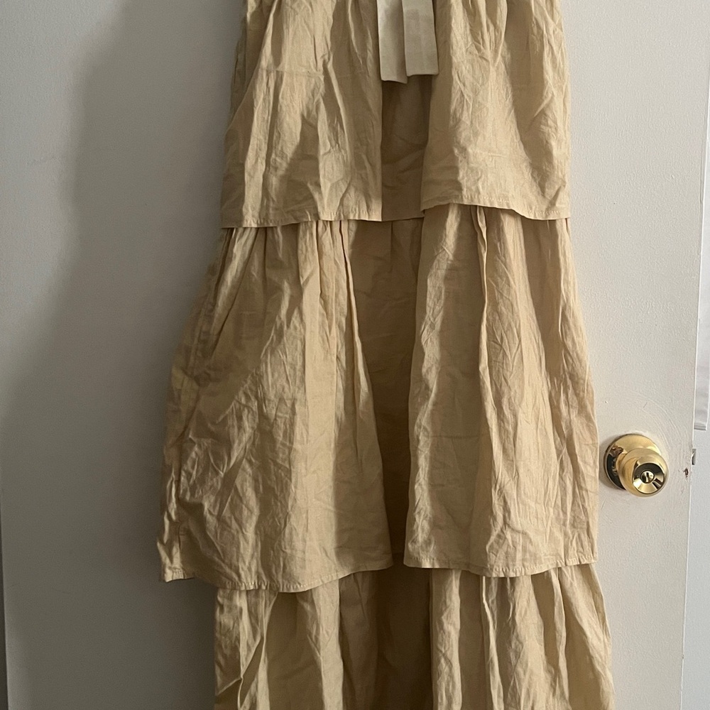 Chic Beige Maxi Skirt for Women